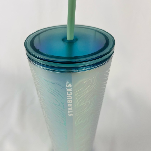 NWT Starbucks 50th Anniversary Frosted Siren Tail Venti 24oz Cold Cup Tumbler - Picture 5 of 9